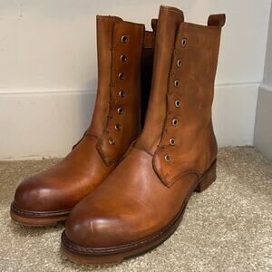 NEW Vintage Foundry Unlaced Leather Combat Boot